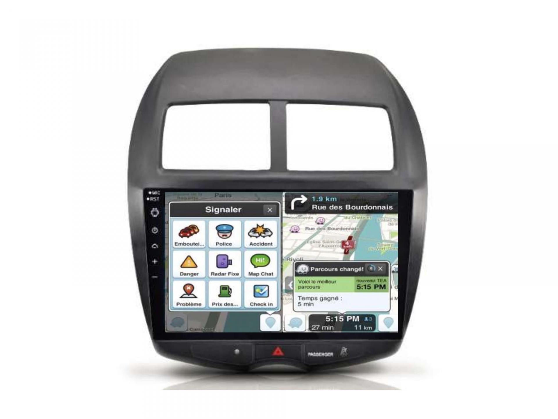 Autoradio full tactile GPS Bluetooth Android & Apple Carplay Citroën C4  Aircross 2010 à 2017 + caméra de recul