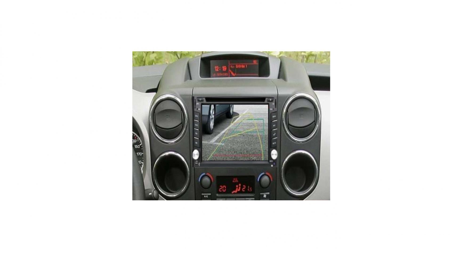 Autoradio tactile GPS Bluetooth Android & Apple Carplay Citroën Berlingo de  2008 à 2018 + caméra de recul