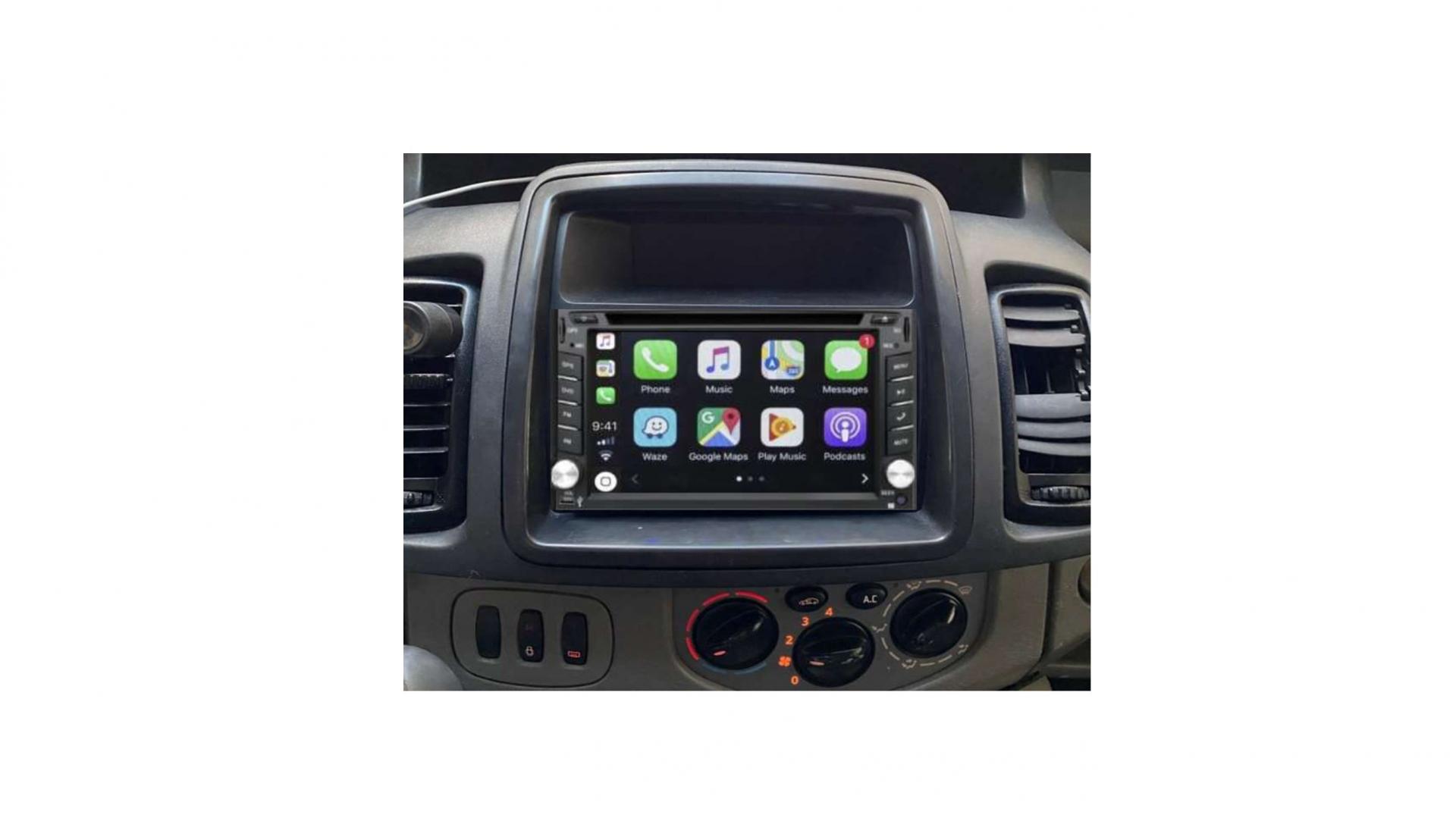 Autoradio tactile GPS Bluetooth Android & Apple Carplay Renault Trafic de  2002 à 2014 pour modèle sans ordinateur de bord + caméra de recul