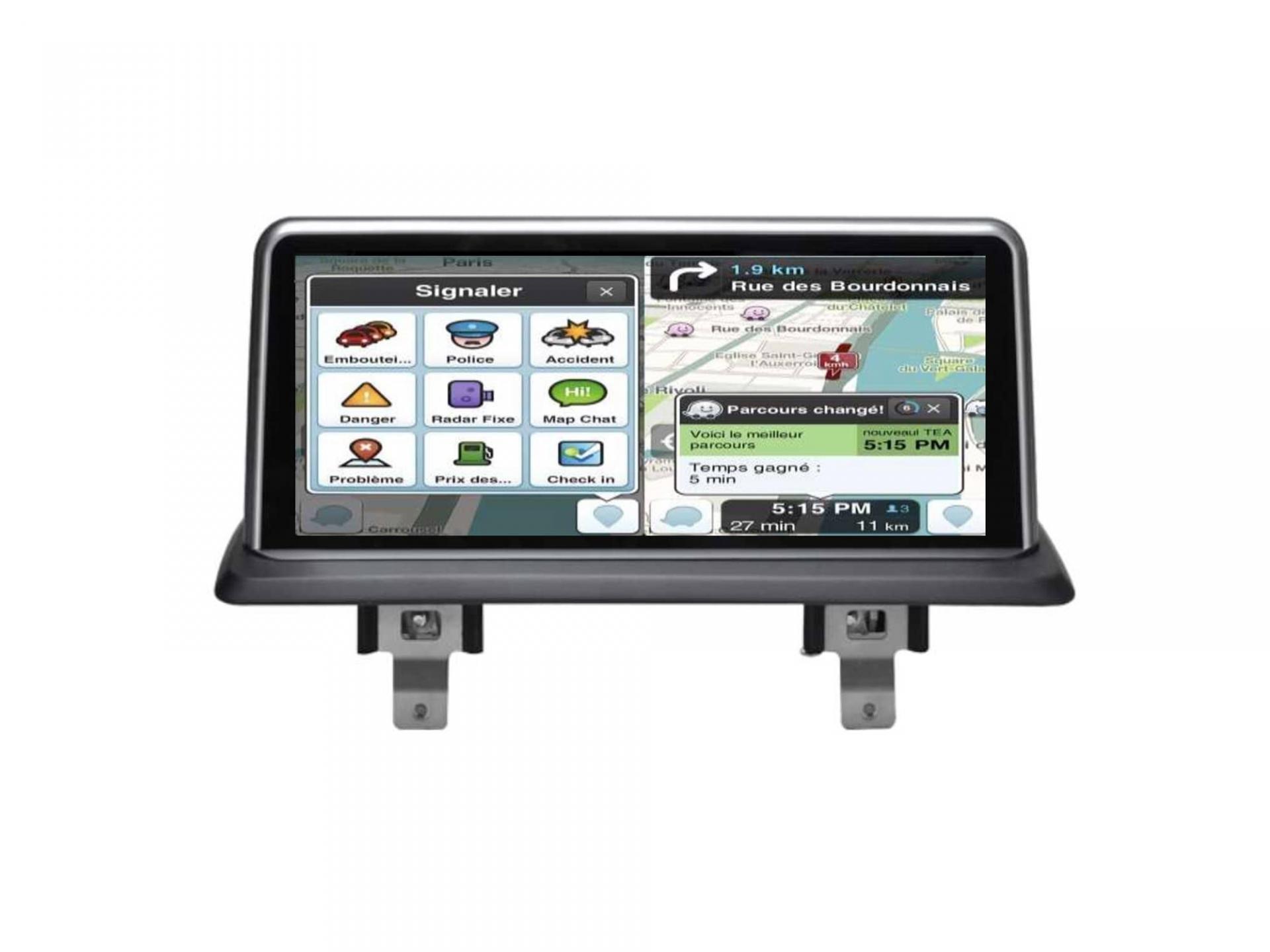 Autoradio GPS tactile Bluetooth Android & Apple Carplay BMW Série 1 E81,  E82, E87, et E88 de 2004 à 2012 + caméra