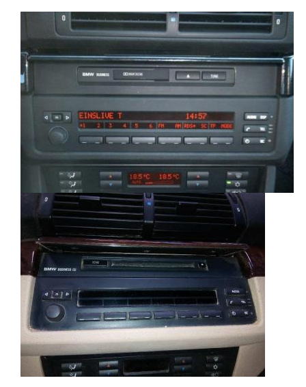 Autoradio tactile GPS Bluetooth Android & Apple Carplay BMW Serie 5 E39, X5  E53, Serie 7 E38 + caméra de recul
