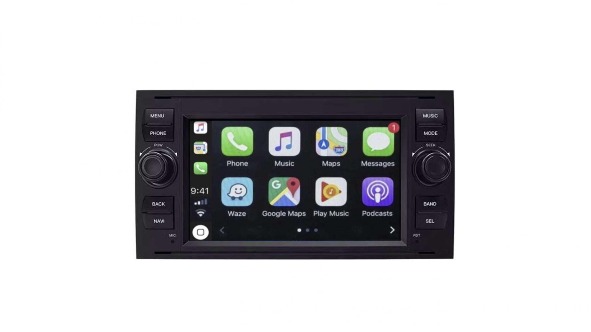 Autoradio tactile GPS Bluetooth Android & Apple Carplay Ford Focus