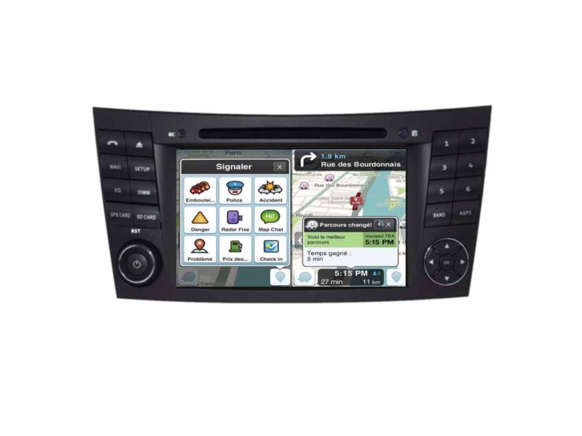 Autoradio tactile GPS Bluetooth Android & Apple Carplay mercedes