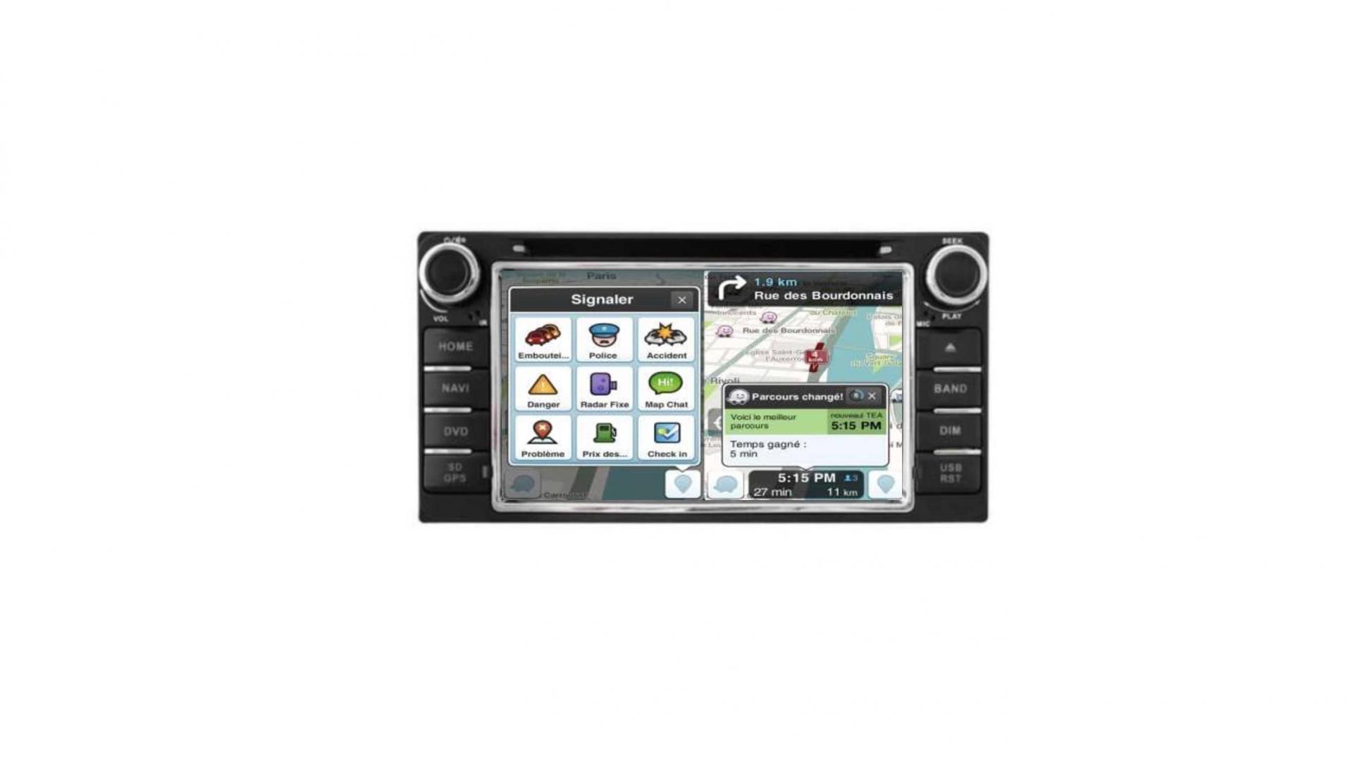 Autoradio tactile GPS Bluetooth Android & Apple Carplay Urban, Corolla,  Verso, Hilux, RAV4, Land Cruiser 100 + caméra de recul