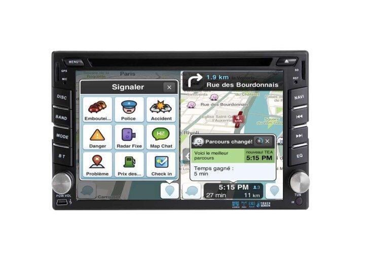 Autoradio tactile GPS Bluetooth Android & Apple Carplay VW Golf 4,Polo,Passat,Bora,Sharan,T4,T5  et Crafter + caméra de recul
